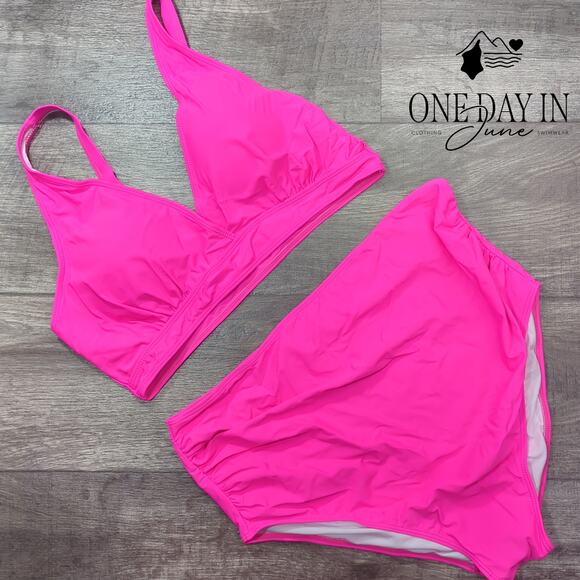 CharmLeaks High Waist Tummy Control Bikini Swimsuit Size XL - Picture 1 of 4